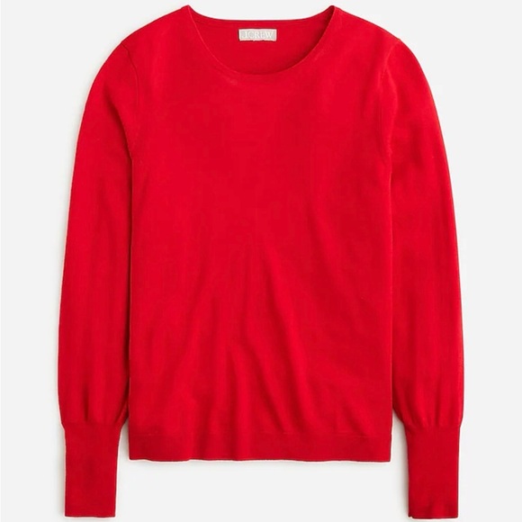 J. Crew Sweaters - J. Crew Vibrant Red Crewneck Sweater